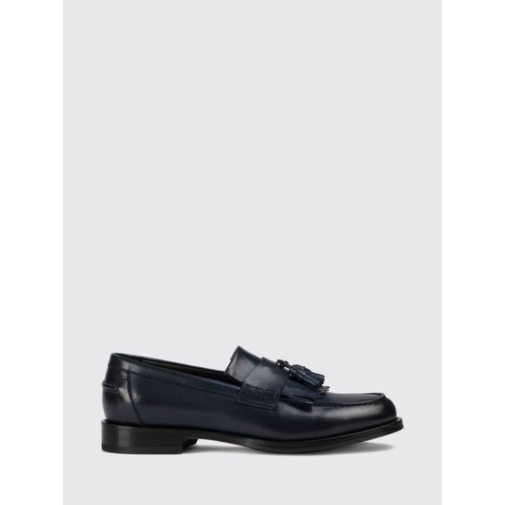 Doucal's Men Tassel Loafers Doucal's In Smooth Calfskin Leather And Leather Sole